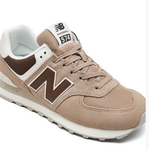 New Balance 574 Tan Sneakers Womens
